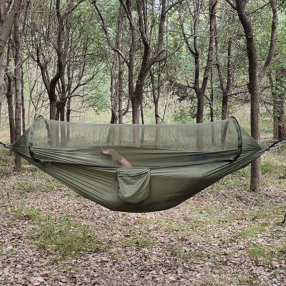 Automatic Hammock Swing with Mosquito Net