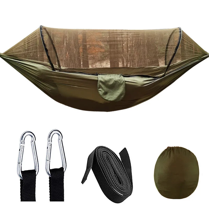 Automatic Hammock Swing with Mosquito Net