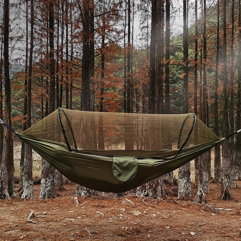 Automatic Hammock Swing with Mosquito Net